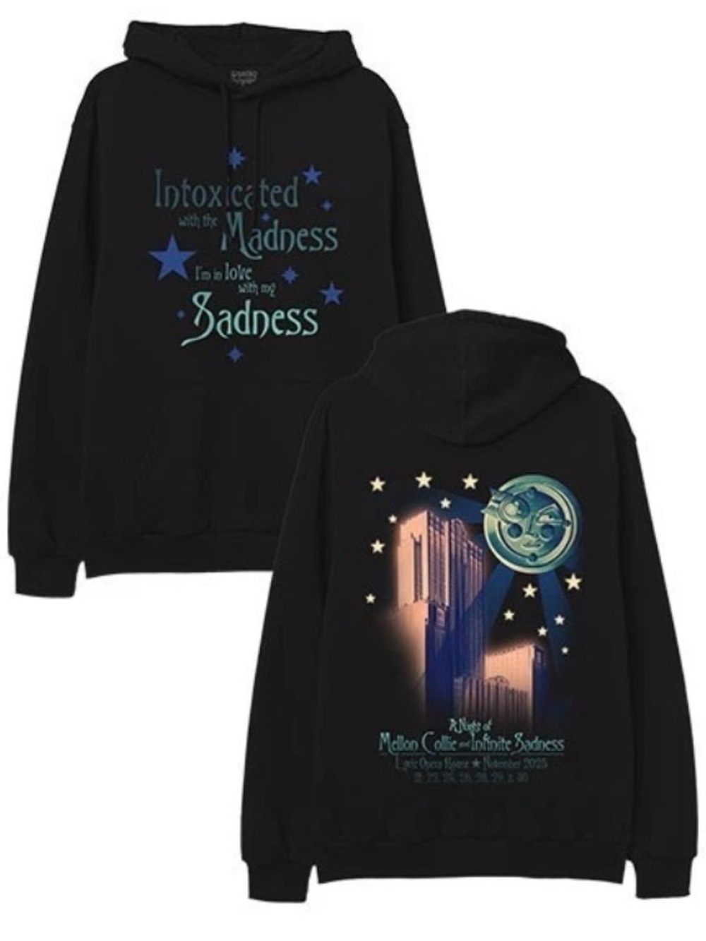 Smashing Pumpkins - 2025 Chicago Tour Hoodie - Size 2XL - Rare Band Merch